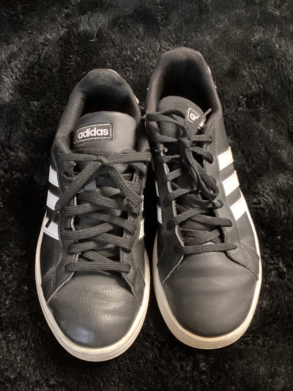 Black And White Adidas Grand Court Sneaker Size 7
